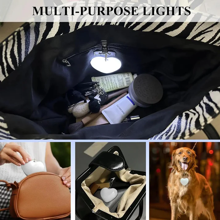 Heart Glow™ Rechargeable LED Purse Light